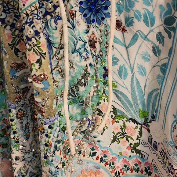 Camilla Short Lace Up Kaftan Lovers Retreat One Size OS b88 - Picture 6 of 7